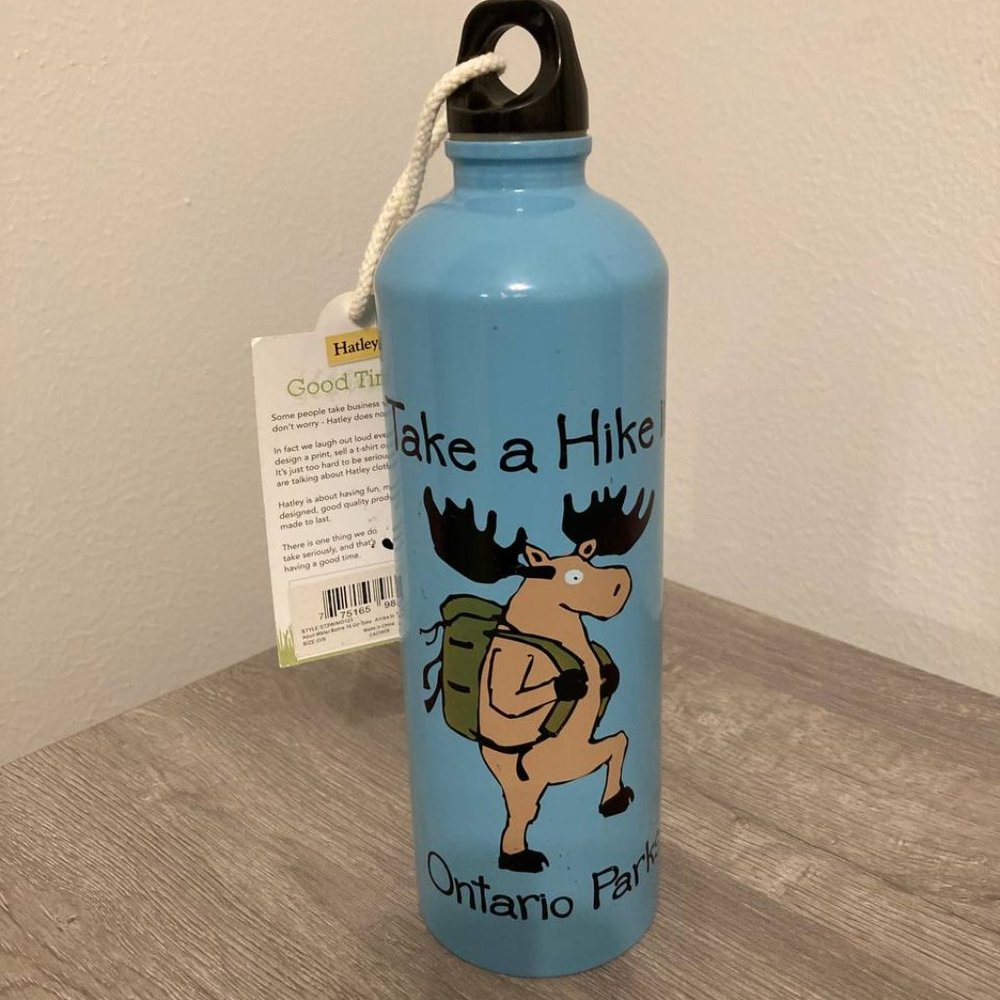 NWT Hatley Hiking Elk Water Metal Bottle